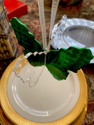 Neiman Marcus Butterfly Christmas 2007 Ornaments New Boxed Dept 56 Set Of 3 Rare - Picture 2 of 11
