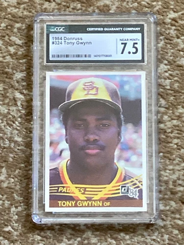 1984 Donruss TONY GWYNN #324, Graded 7.5 Nr Mint+ by CGC. 2nd Year. HOF'er