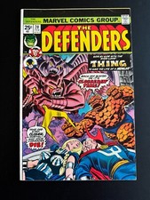 Defenders #20 - Thing Appearance and Cover (Marvel, 1975) Fine