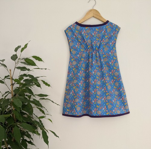 Handmade Children's Paisley Elephant Smock Dress Age 4 - Picture 2 of 2