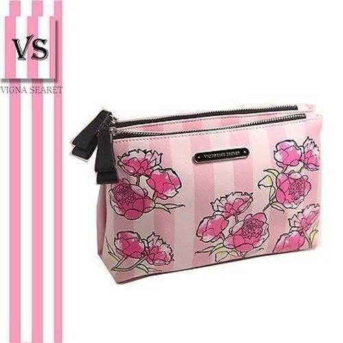Bolso cosmético de vinilo flor de Victoria's Secret totalmente nuevo con etiqueta - Imagen 3 de 3