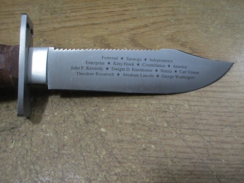 CAMILLUS USMC Fixed Blade Knife Made In NY USA TOP GUN Commemorative 083/1750 - Picture 3 of 10