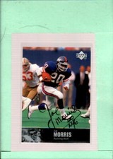 1997 Upper Deck Legends Autographs #AL146 Joe Morris MINT Auto NY Giant ID:44799