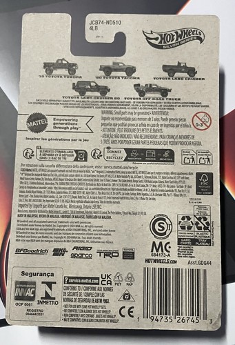2025 HOT WHEELS TOYOTA SILVER SERIES TOYOTA LAND CRUISER 80 LANDCRUISER 4/5 - Picture 3 of 3