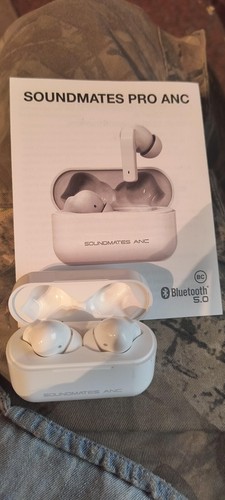 Tzumi Pro Anc Sound Mates Wireless Earbuds Bluetooth 5.0 Noise Cancelling NEW