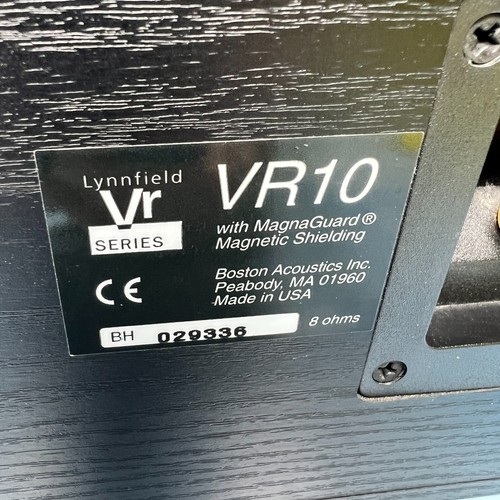 Boston Acoustics USA Made Lynnfield VR Series VR10 Center Speaker - Picture 11 of 14