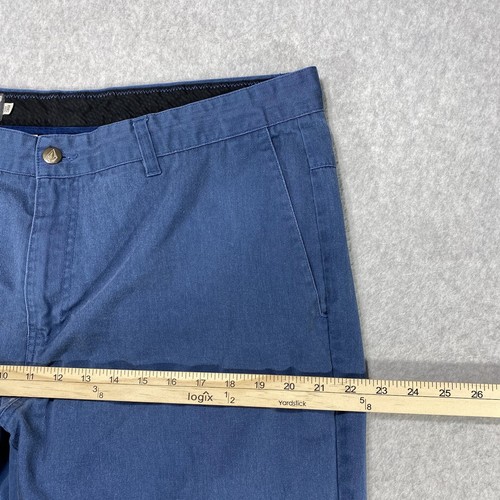 Pantalones Volcom Para Hombre Talla 38x31 Azul Chino Golf Ropa de Trabajo Informal - Imagen 4 de 16