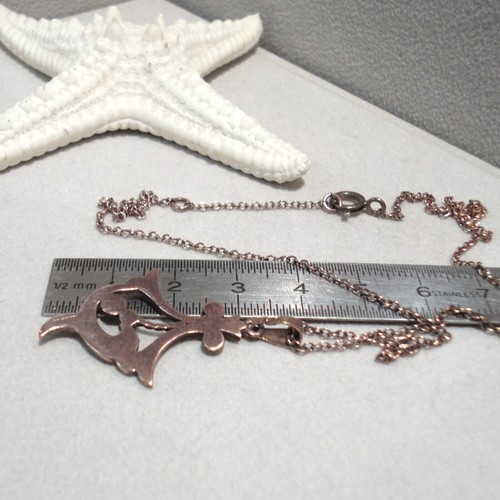 Opalschmuck Anhänger Opal Jugendstil Kette Trachten Retro Silber 925/- vergoldet - Bild 7 von 8