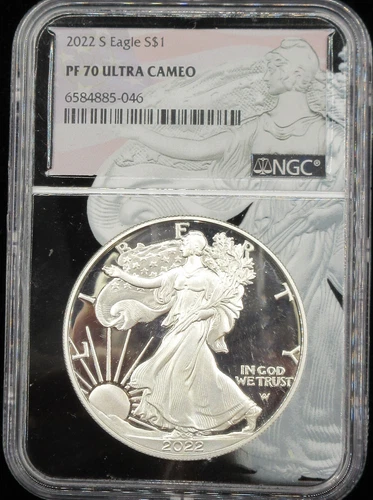 2020-S Proof $1 American Silver Eagle NGC PF 70 Ultra Cameo 1oz .999 Fine Silver