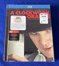 OOP SEALED Kubrick Clockwork Orange (1971) MOVIE BLURAY BLU-RAY DLX HARDCOVER