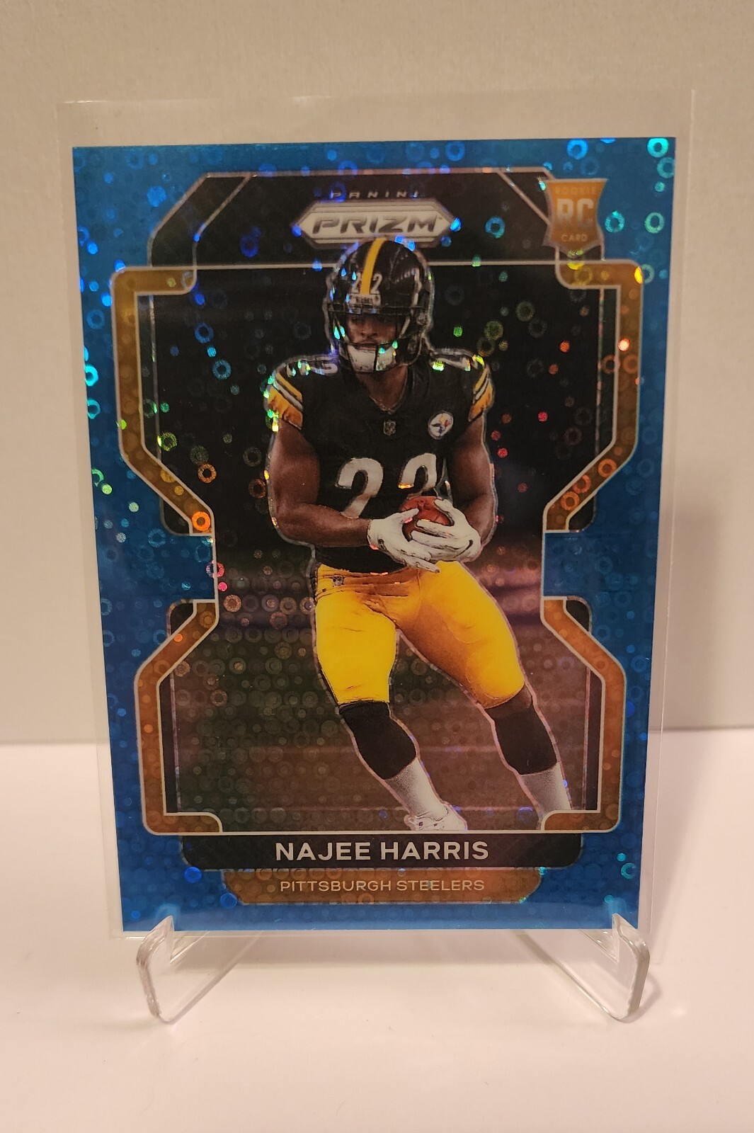 2021 Panini Prizm Rookie No Huddle Blue Prizm /79 Najee Harris #343 Rookie RC