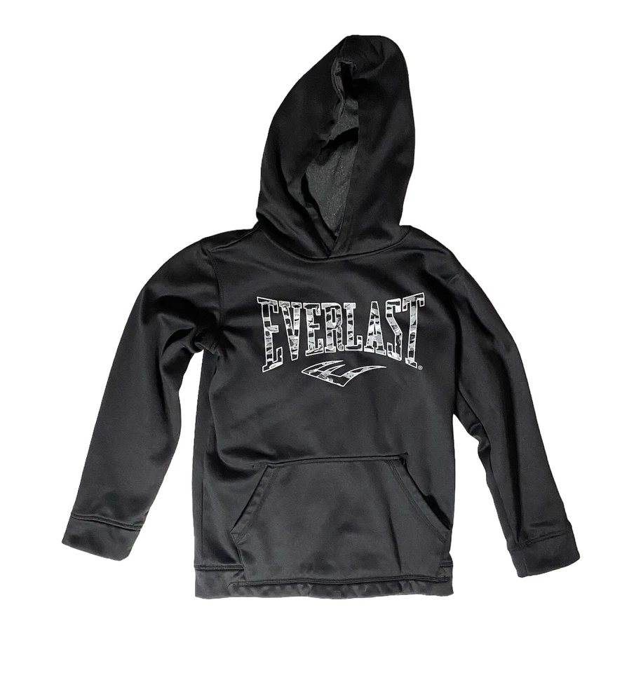 Everlast 黑色长袖连帽衫青少年 M 码 — 第 3/4 张图片