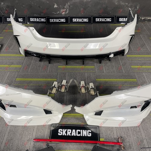 White Front Rear Bumper Side Skirts Cover Body Kit Fits 10th Honda Accord 18-21 - Picture 57 of 58