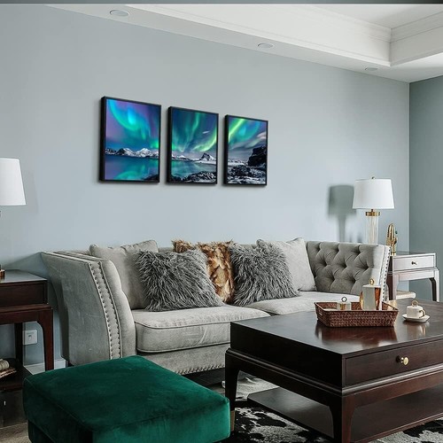12x16in Abstract Framed Canvas Art Set - Stylish Wall Decor for Any Room - Picture 4 of 8