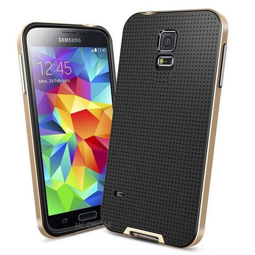 Slim Armor DOT Design Rubber PC Bumper Case Cover For Samsung Galaxy S5 i9600  - Picture 3 of 30
