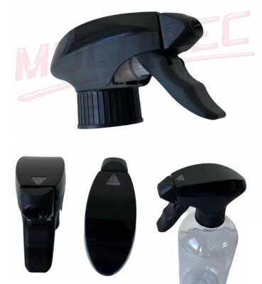 10 x EVO-1 Sprühkopf Trigger schwarz black für z.B. PET Flasche 500 / 1000 ml