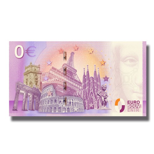 0 Euro Souvenir Banknote Cachticky Hrad Castle Slovakia EEBW 2023-2 Colour - Picture 2 of 4