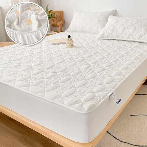 Wasserdichter dicker Plüsch Matratzenbezug Spannbetttuch ohne Kissenbezug - Bild 29 von 30