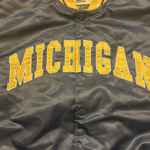 Michigan Wolverines Starter Jacket Size XXL 2XL NCAA - Picture 2 of 12