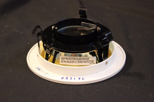 NIP NOS 4" Inch Low Voltage Recessed Can Light Reflector Trim Gold Pivoting Lens - Picture 3 of 7