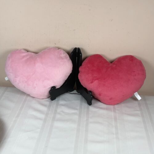 Cuscino Vintage San Valentino Peluche Cuori Imbottito Doppio Nice Co 10x12 Lotto 2 - Foto 4 di 5