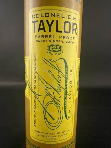 Colonel EH Taylor Jr Kentucky Bourbon Whiskey Small Batch Empty Bottle and Tube - Picture 8 of 20