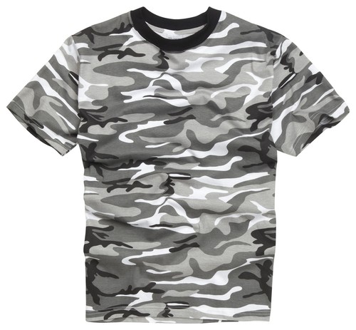 Kids Army T Shirt US Military Camo Olive Urban Navy Desert Short Sleeve Outfit - Picture 6 of 9