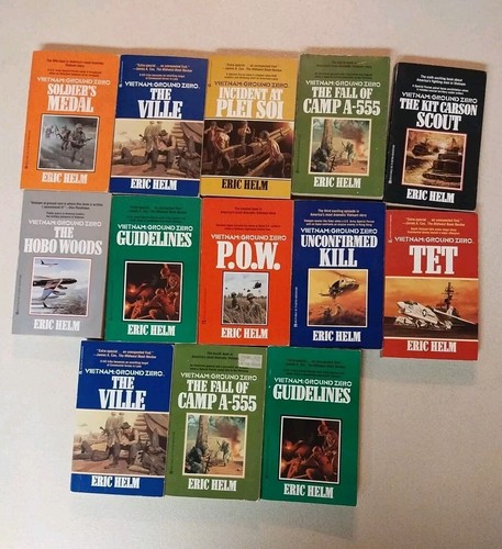 Vietnam Ground Zero Lot of 13 Paperback Books Eric Helm Vietnam 1986-1988 - Picture 5 of 13