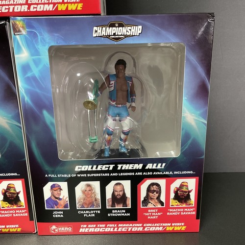 EAGLEMOSS WWE CHAMPIONSHIP COLLECTION *BIG E, KOFI, XAVIER* WRESTLING FIGURE NEW - Picture 3 of 9