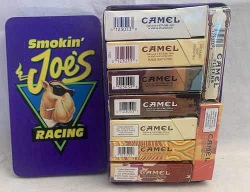 De Colección Caja de Cigarrillos Vacía Camello Paquete Duro 1-Suave con Lata Coleccionable Lote de 9 Paquetes - Imagen 20 de 21