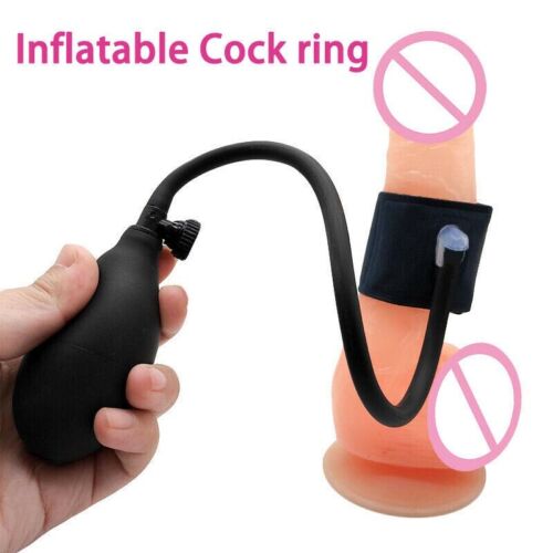 Inflatable Penis Pump Ball Stretcher Plug Sounding Dilator Extenter Bondage - Picture 3 of 40