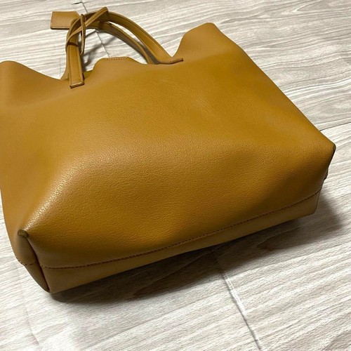 【Excellent】 Saint Laurent Paris Toy Tote Leather Shoulder Bag Mustard Yellow - Picture 4 of 19