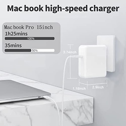 140W USB Type C Adapter for Mac Book Pro 16, 15, 14, 13'' Mac Book Air 13'' - Picture 5 of 6