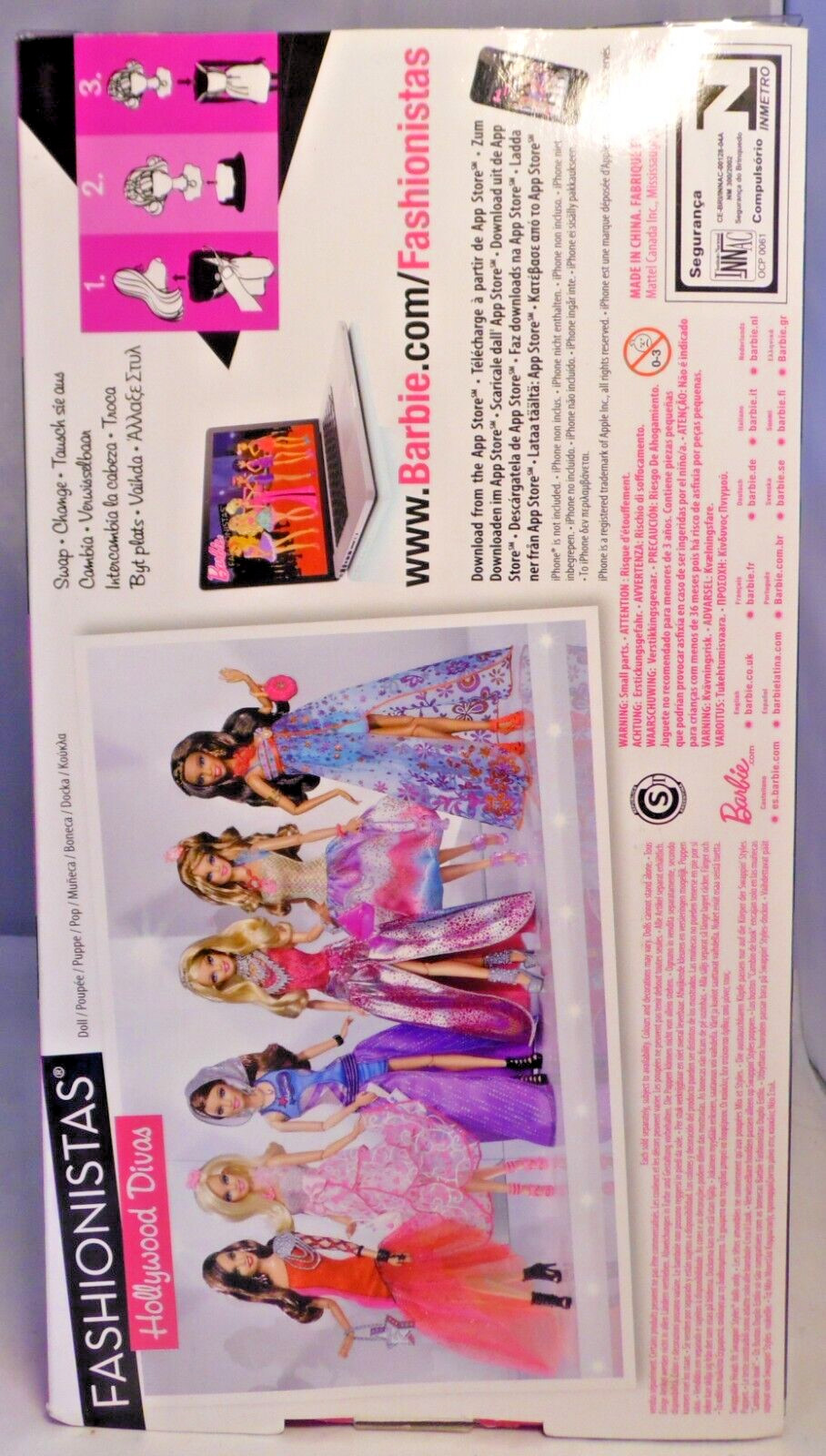 Barbie Fashionistas Swappin Styles Hollywood Divas 2011 Glam V4390 NEU