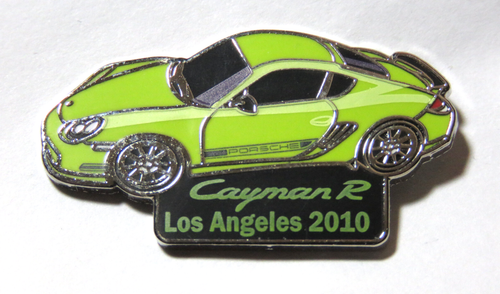 Porsche Cayman R Pin Los Angeles Show 2010  Rare limited Edition (Green) - Picture 1 of 2