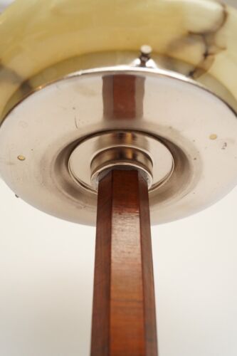 Original Art Deco Desk Lamp "MARBLE SWIRL" Banker Lamp Chrome 1930 - Picture 8 of 23