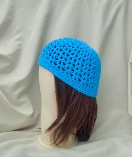 BTS SALE New Open Stitch Kufi Beanie Handmade Crochet Knit OSFM Tam Hat  Fashion