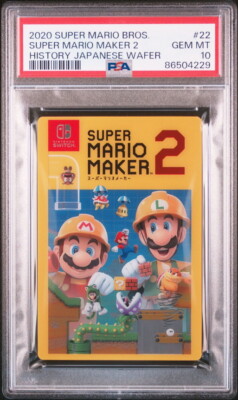 PSA10 No.22 Super Mario Maker 2 Super Mario History Card Wafer