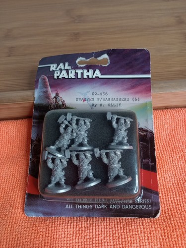 Ral Partha Dwarven W/Warhammers (6) 03-036- By. B. Olliy - Picture 6 of 6