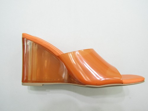 Sandali con zeppa plateau torrido donna 8 WW arancione Y2K grossi cosplay slip on - Foto 11 di 12