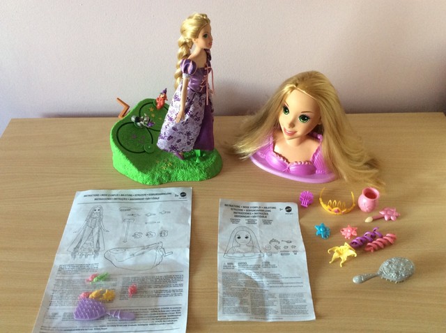 rapunzel hair styling head