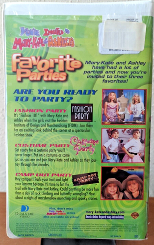 VHS - You're Invited Mary-Kate and Ashley's Favorite Partys (2001) Brandneu - Bild 2 von 2