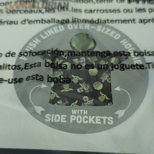 Baby Yoda Star Wars Mandalorian Way großer Hoodie Pullover Grogu Größe 4-10 Einheitsgröße neu - Bild 5 von 5