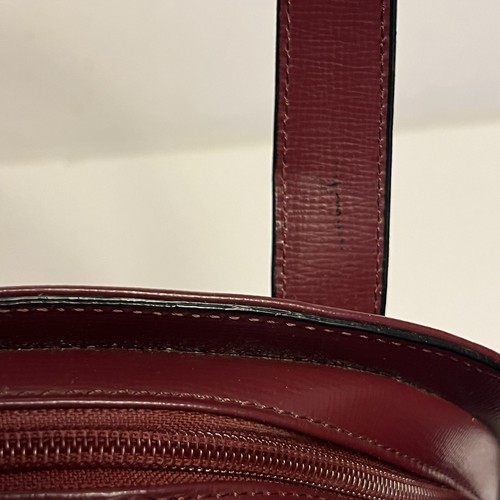Bordeaux Leather - Dome Satchel -  Cartier Paris - Picture 8 of 16