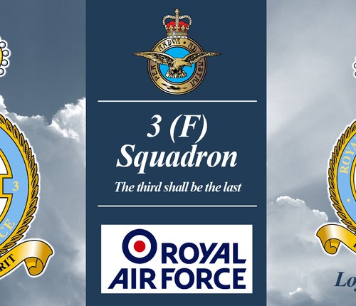 Taza de cerámica RAF 3 F Escuadrón Cresta Lema, Estación Base Coningsby Real Fuerza Aérea - Imagen 5 de 5