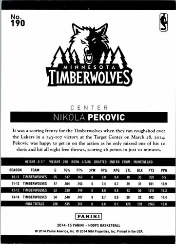 2014-15 NBA HOOPS BASKETBALL CARD PICK / CHOOSE YOUR CARDS 151-300 - Picture 119 of 177