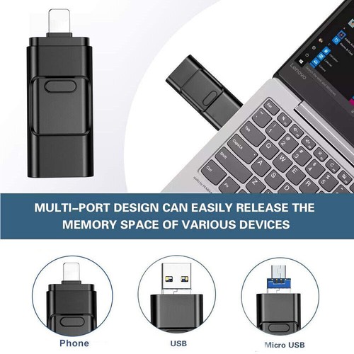 3in1 32GB-2TB USB 3.0 Flash Drive Speicherstick Für PC, iPhone iPad und Android - Bild 5 von 20
