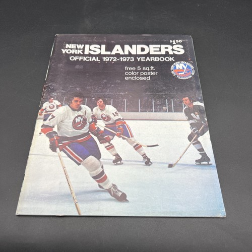 New York Islanders, Jahrbuch 1972-1973 mit Poster - 3 Ticket Stubs