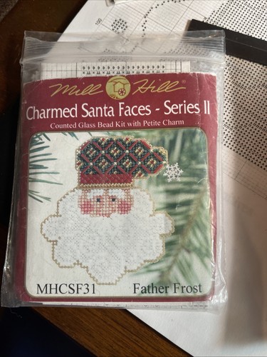 Charmed Santa Faces - Series II  Cross Stitch Charts By Mill Hill - Foto 3 di 3