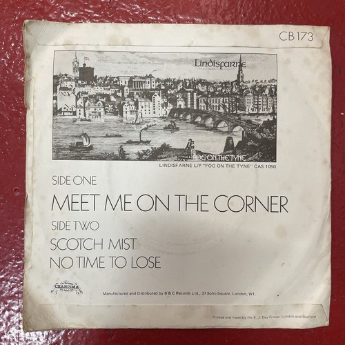 LINDISFARNE MEET ME ON THE CORNER 1972 7" VINYL SINGLE Picture Sleeve - Imagen 2 de 2